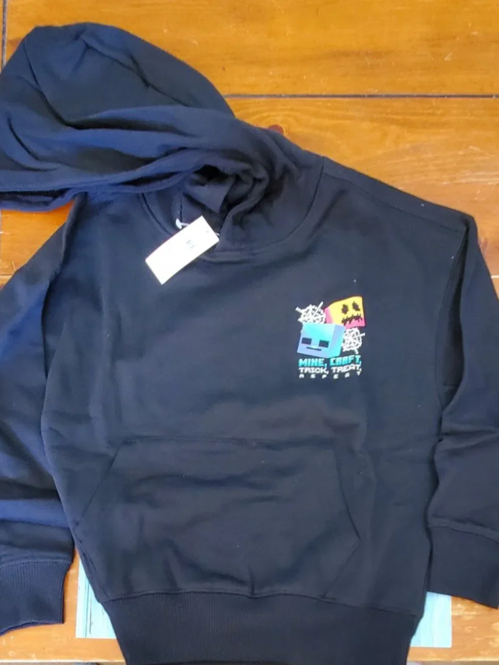 Minecraft Graphic Pullover Hoodie for Boys by Old Navy Size 5 (XS) NWT
